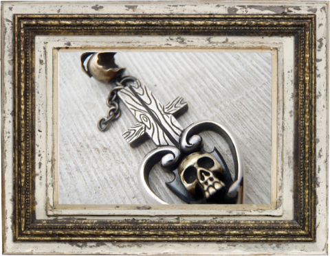silver pendant BornSkull[Grave]  Spring-of-Heart/スプリングオブハート